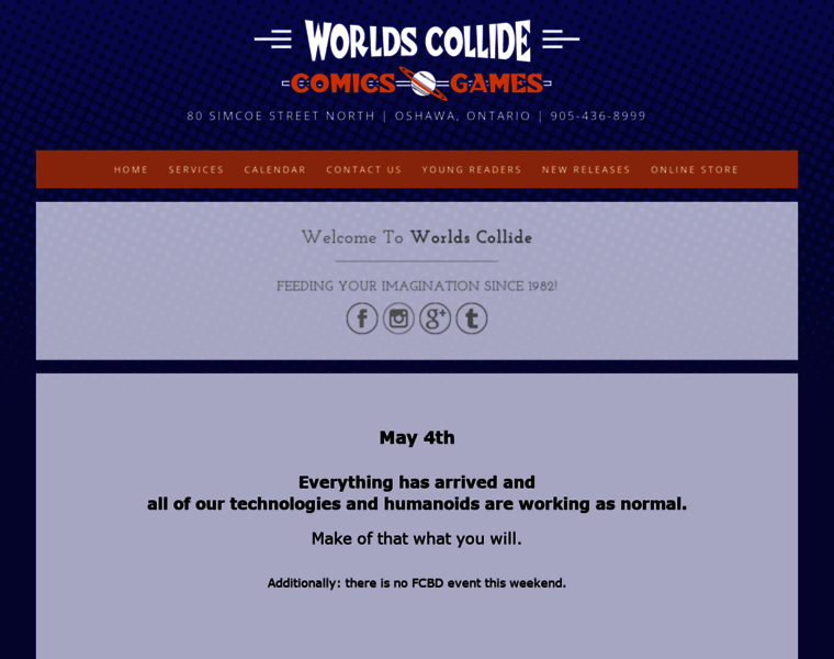Worldscollide.ca thumbnail