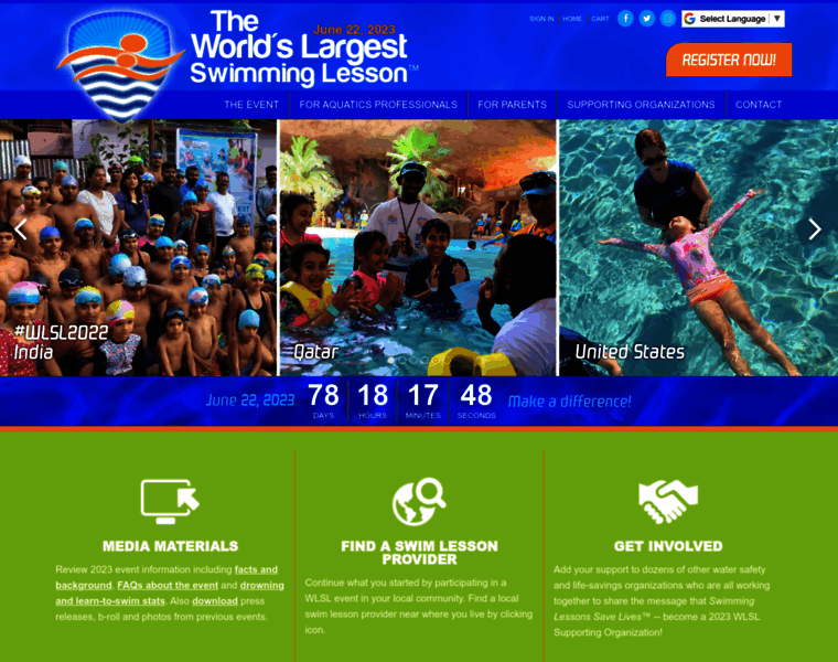 Worldslargestswimminglesson.com thumbnail