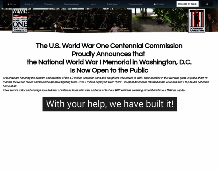Worldwar1centennial.org thumbnail