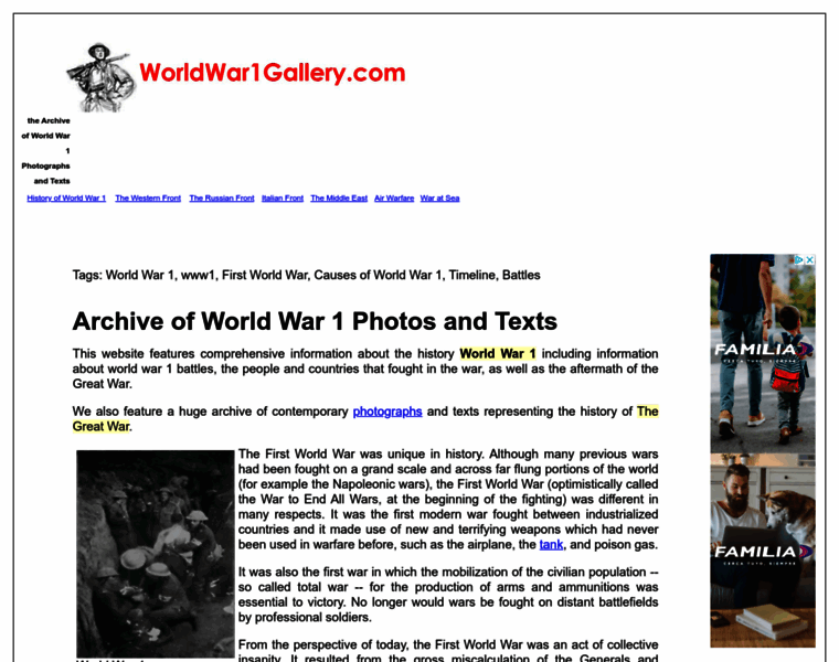 Worldwar1gallery.com thumbnail