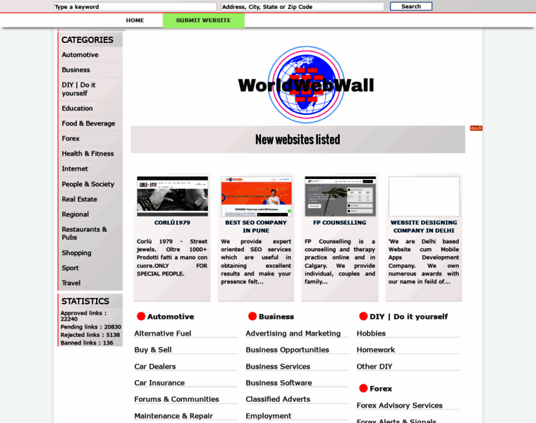 Worldwebwall.com thumbnail