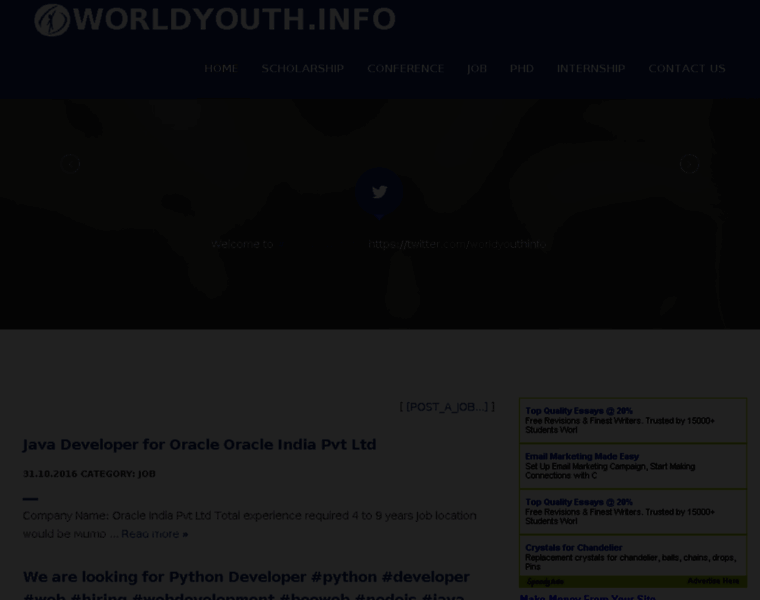 Worldyouth.info thumbnail
