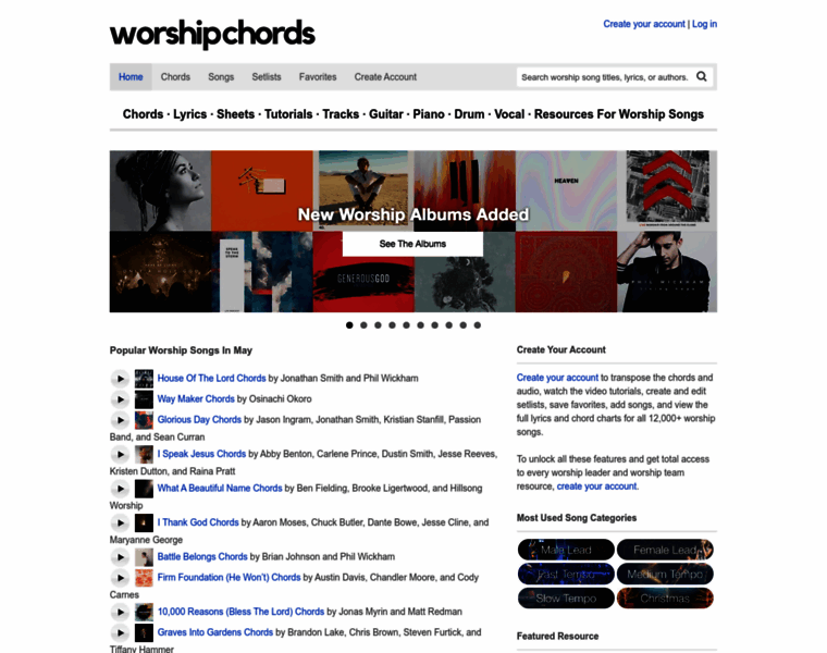 Worshipchords.com thumbnail