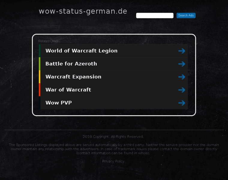 Wow-status-german.de thumbnail