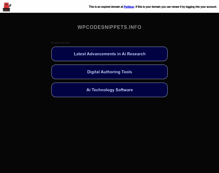 Wpcodesnippets.info thumbnail