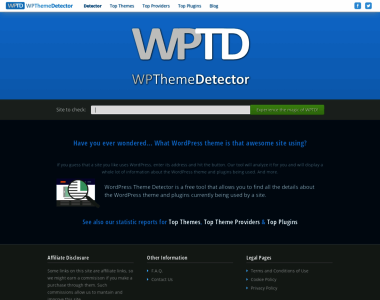 Wpthemedetector.com thumbnail