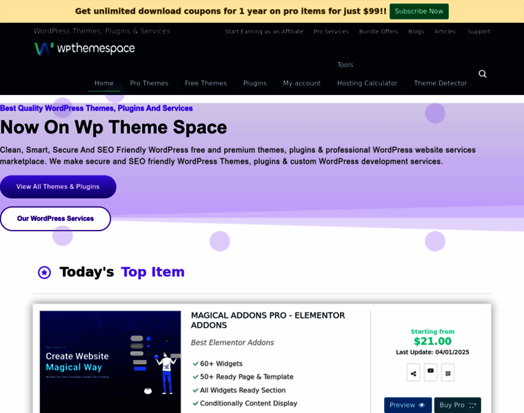 Wpthemespace.com thumbnail Wpthemespace.com thumbnail