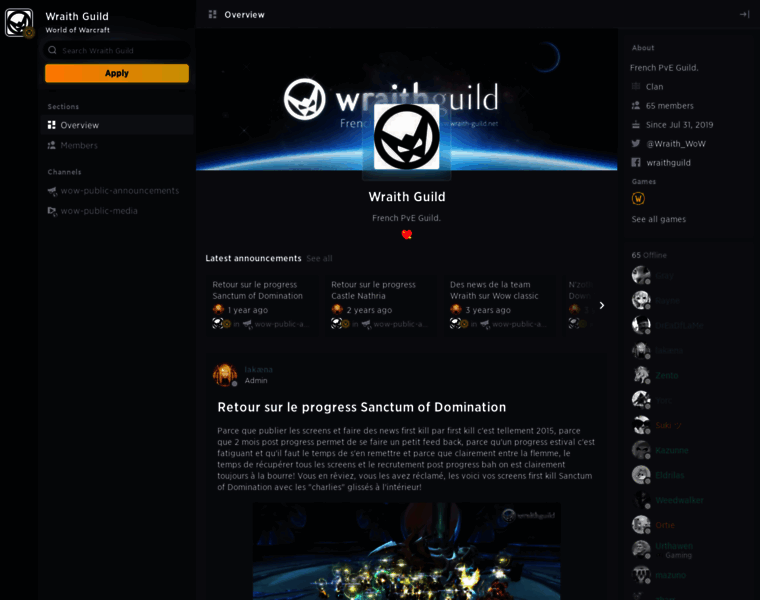 Wraith-guild.net thumbnail