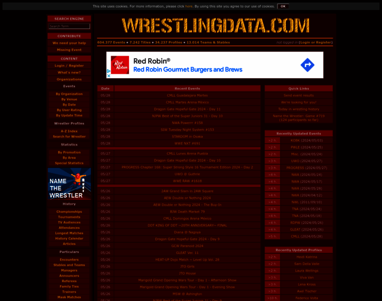 Wrestlingdata.com thumbnail