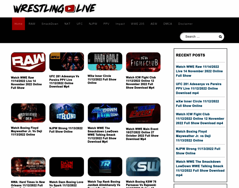 Wrestlinglive.in thumbnail