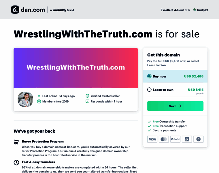Wrestlingwiththetruth.com thumbnail