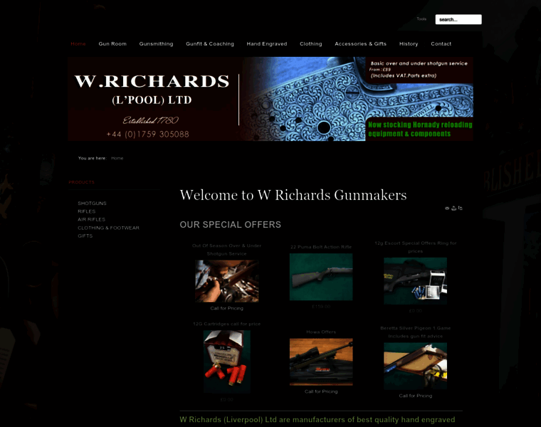 Wrichardsguns.co.uk thumbnail