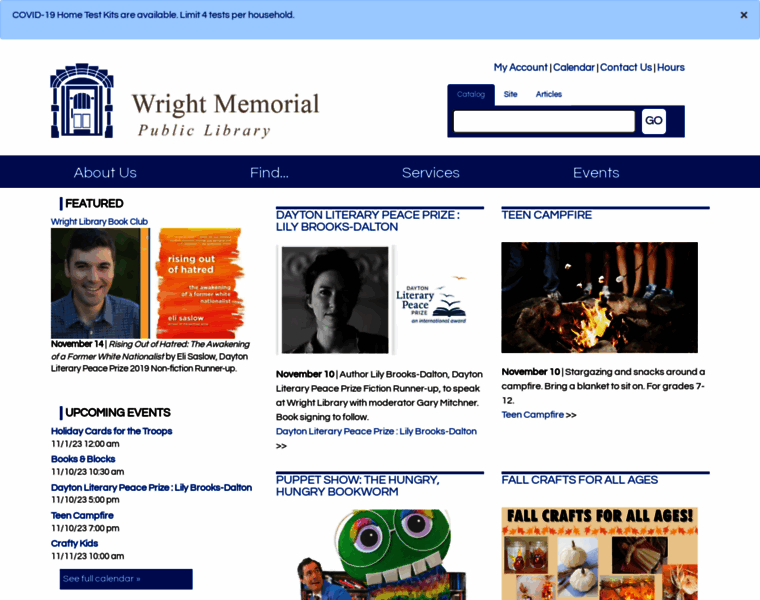 Wrightlibrary.org thumbnail