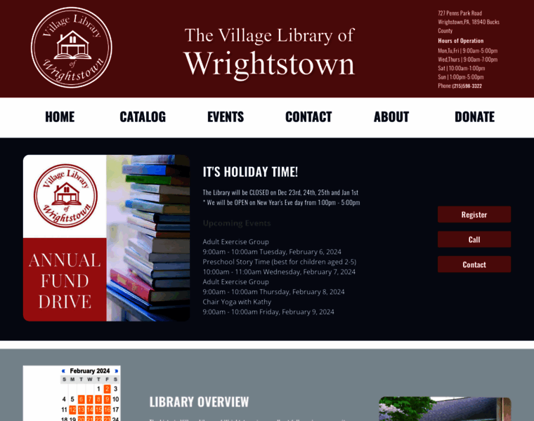 Wrightstownlibrary.org thumbnail