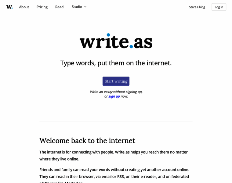 Write.as thumbnail