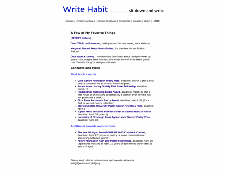 Writehabit.org thumbnail