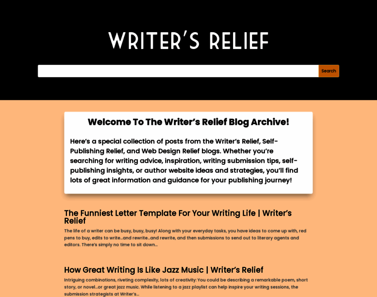 Writersrelief.com thumbnail