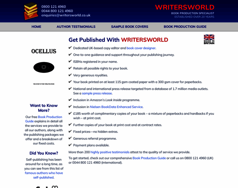 Writersworld.co.uk thumbnail