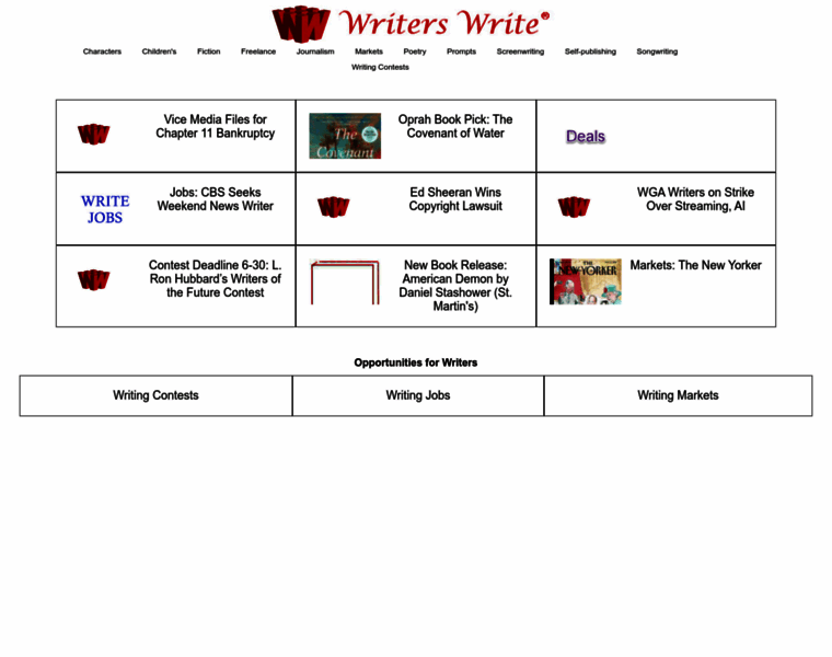 Writerswrite.net thumbnail