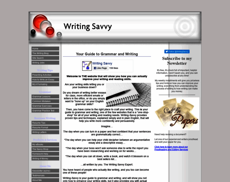Writing-savvy.org thumbnail