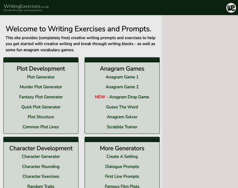 Writingexercises.co.uk thumbnail