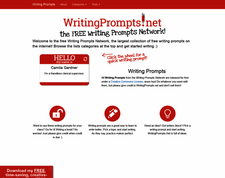 Writingprompts.net thumbnail