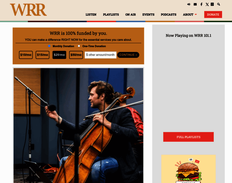 Wrr101.org thumbnail Wrr101.org thumbnail