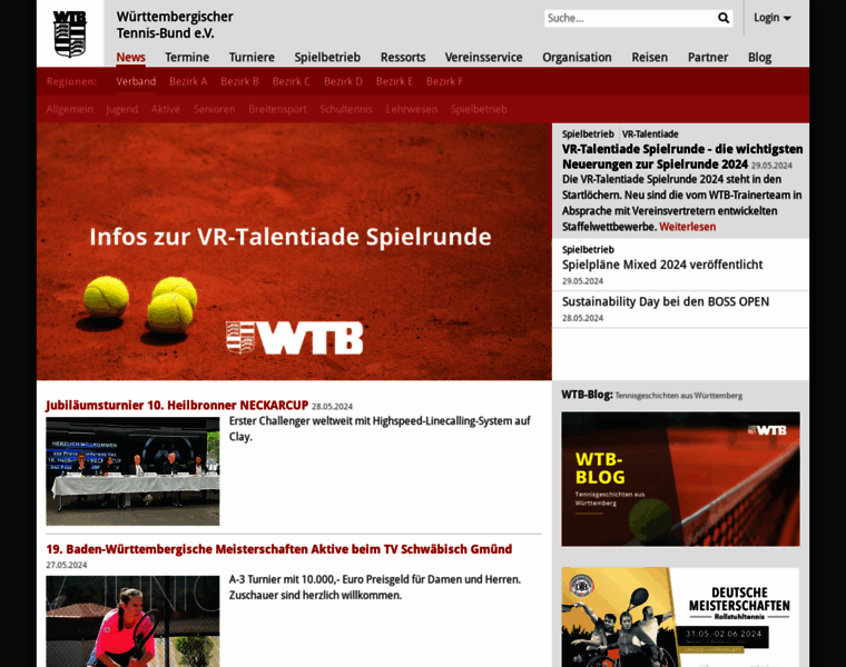Wtb-tennis.de thumbnail