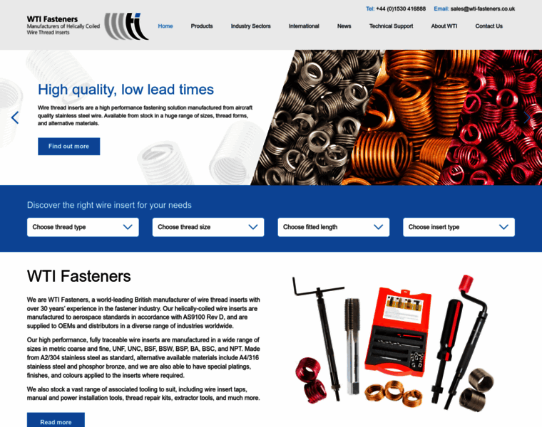 Wti-fasteners.co.uk thumbnail