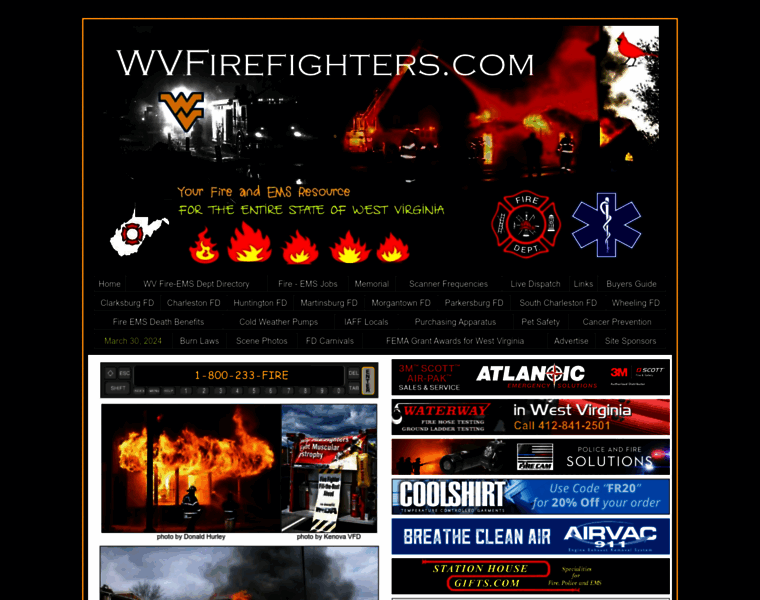 Wvfirefighters.com thumbnail