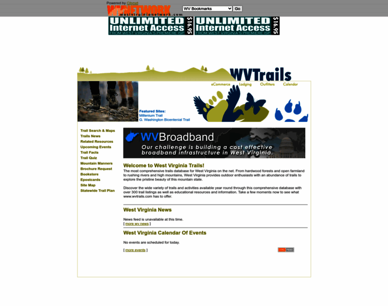 Wvtrails.com thumbnail