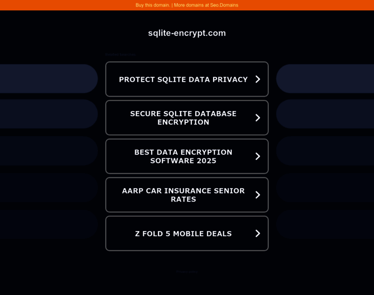 ww1.sqlite-encrypt.com at WI. sqlite-encrypt.com