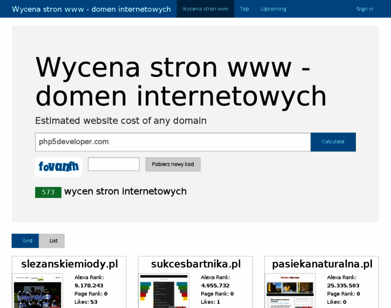 Wycenastronwww.pl thumbnail