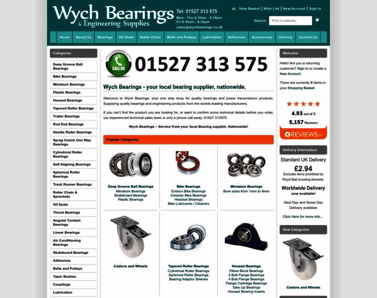 Wychbearings.co.uk thumbnail