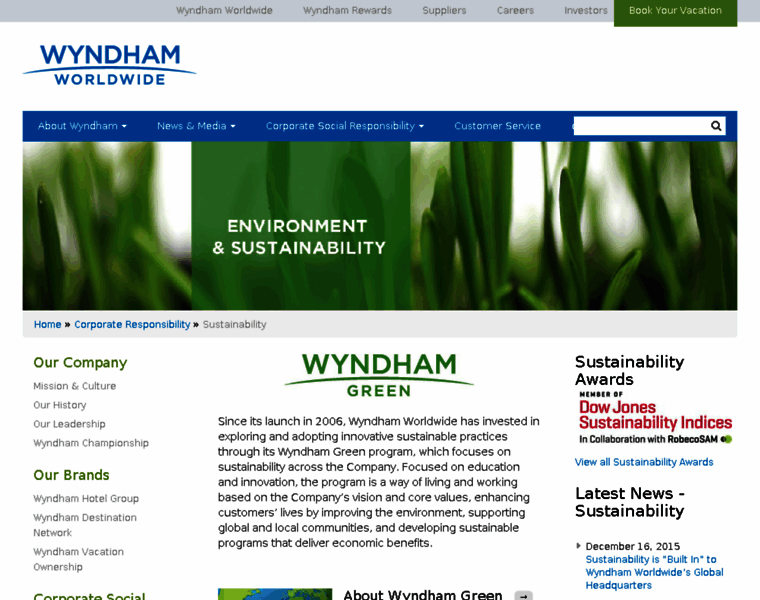 Wyndhamgreen.com thumbnail