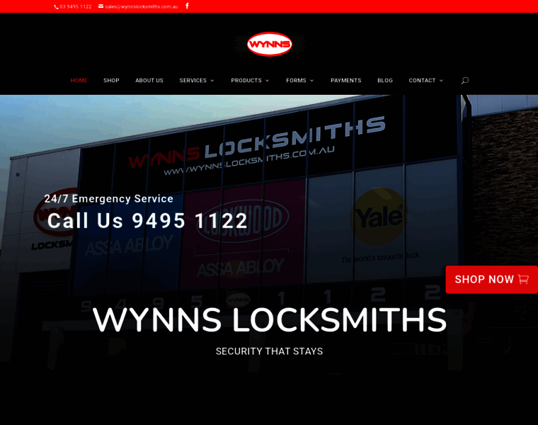 Wynnslocksmiths.com.au thumbnail