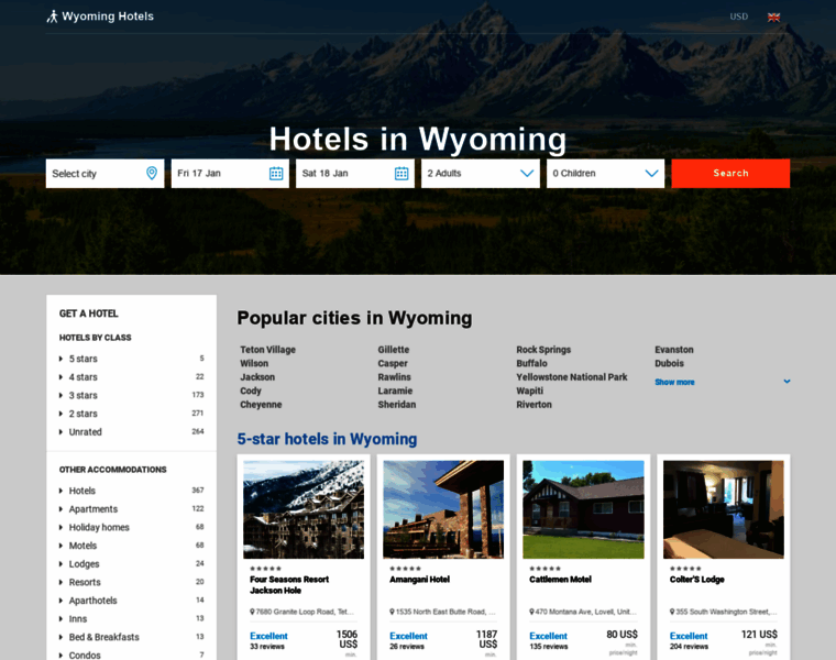 Wyoming-top-hotels.com thumbnail