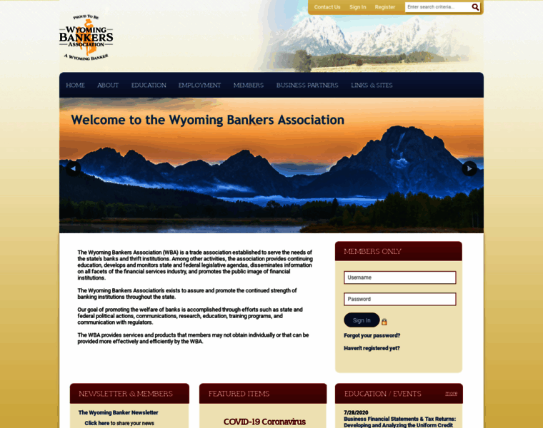 Wyomingbankers.com thumbnail