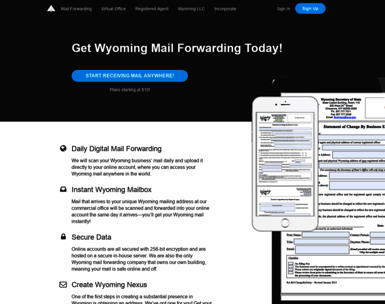 Wyomingmailforwarding.com thumbnail