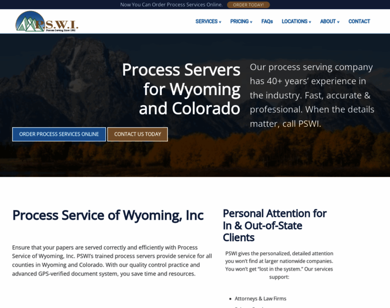 Wyomingprocessserver.com thumbnail