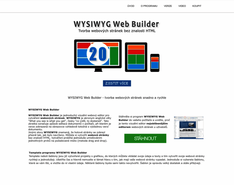 Wysiwygwebbuilder.cz thumbnail Wysiwygwebbuilder.cz thumbnail