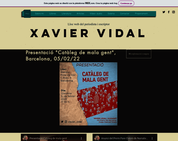 Xaviervidal.com thumbnail