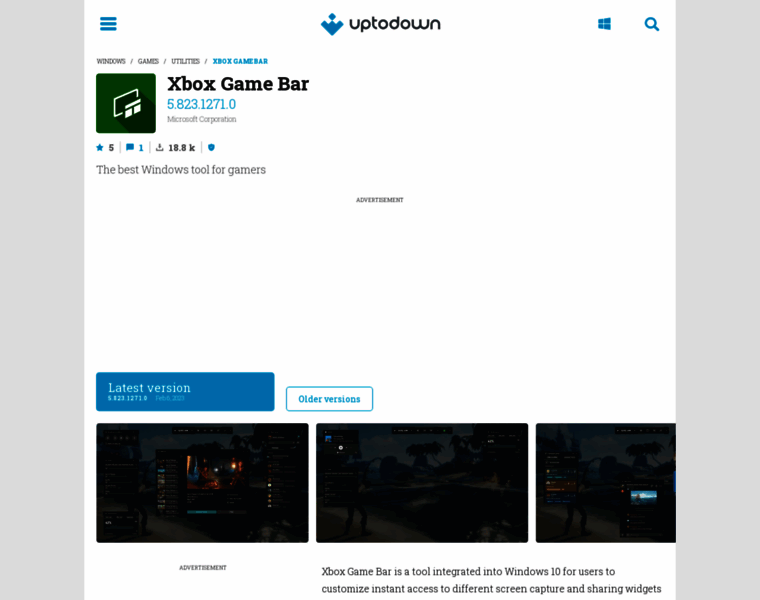 Xbox-game-bar.en.uptodown.com thumbnail