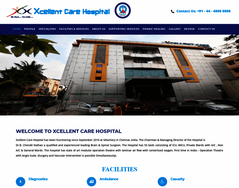 Xcellentcarehospital.com thumbnail