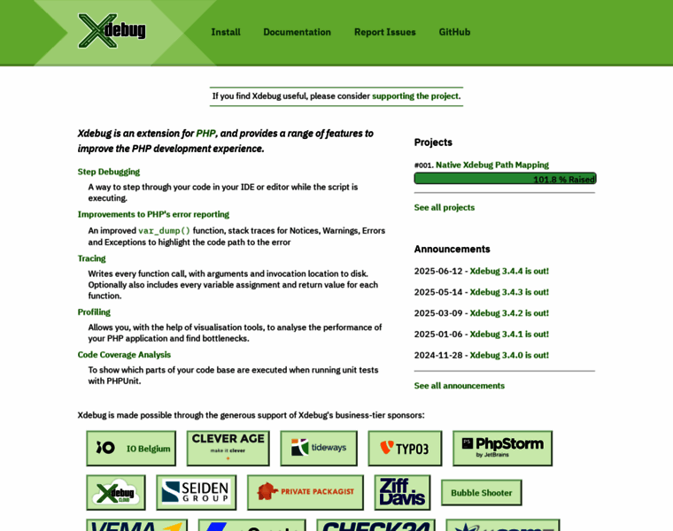 Xdebug.org thumbnail