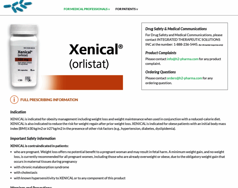 Xenical.com thumbnail
