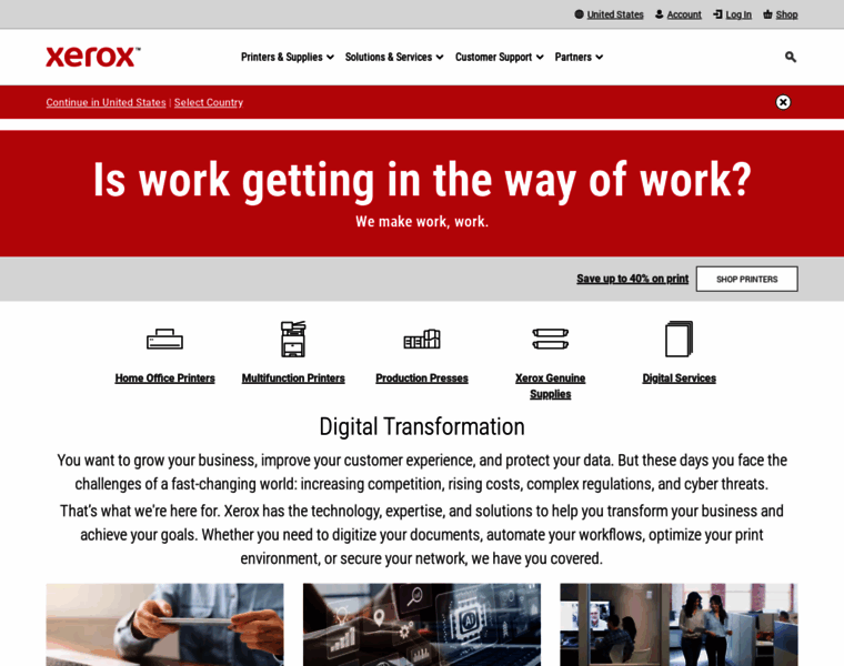 Xerox.com thumbnail