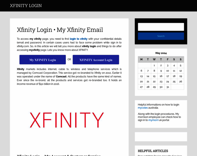 Xfinitylogin.org thumbnail
