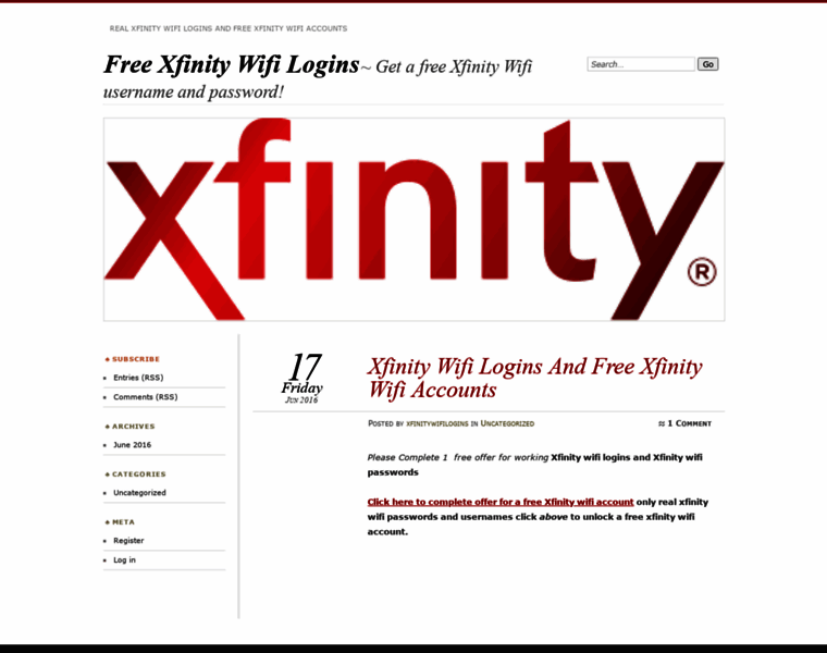 Xfinitywifilogins.wordpress.com thumbnail