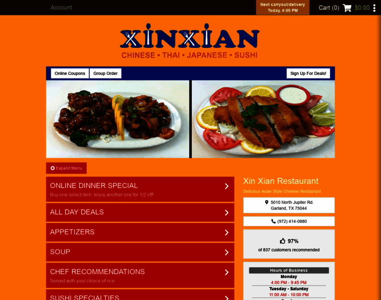 Xinxianrestaurant.com thumbnail